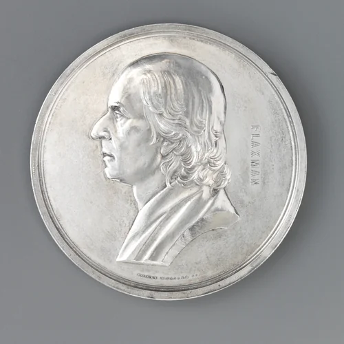 John Flaxman (1755–1826) by Henry Weigall, metalwork, 1854