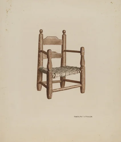 Child's Chair by Randolph Atkinson, index of american design, 1940