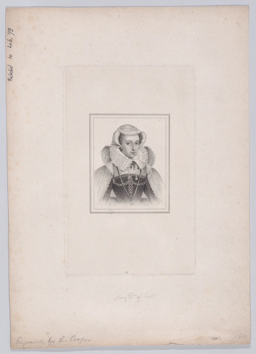 Mary, Queen of Scots by Robert Cooper, print, 1800-1835