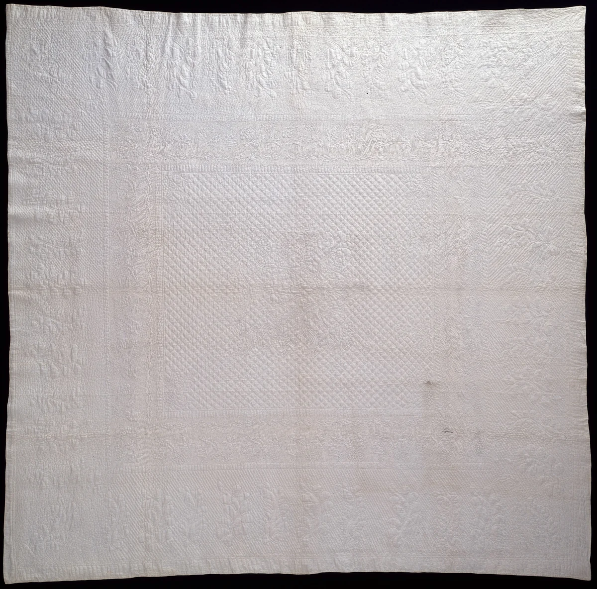 Bedcover (Marseilles Quilt) by United States, textile, 1822