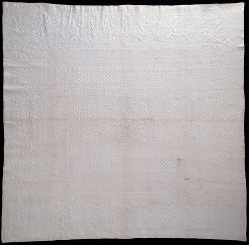 Bedcover (Marseilles Quilt) by United States, textile, 1822