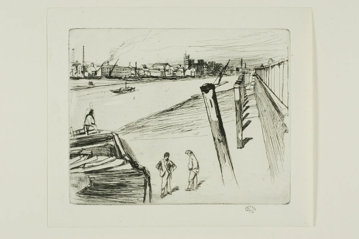 Millbank by James McNeill Whistler, print, 1861