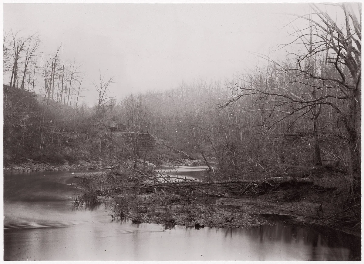 Bull Run. Blackburn's Ford by Timothy O'Sullivan, photograph, 1861-1865
