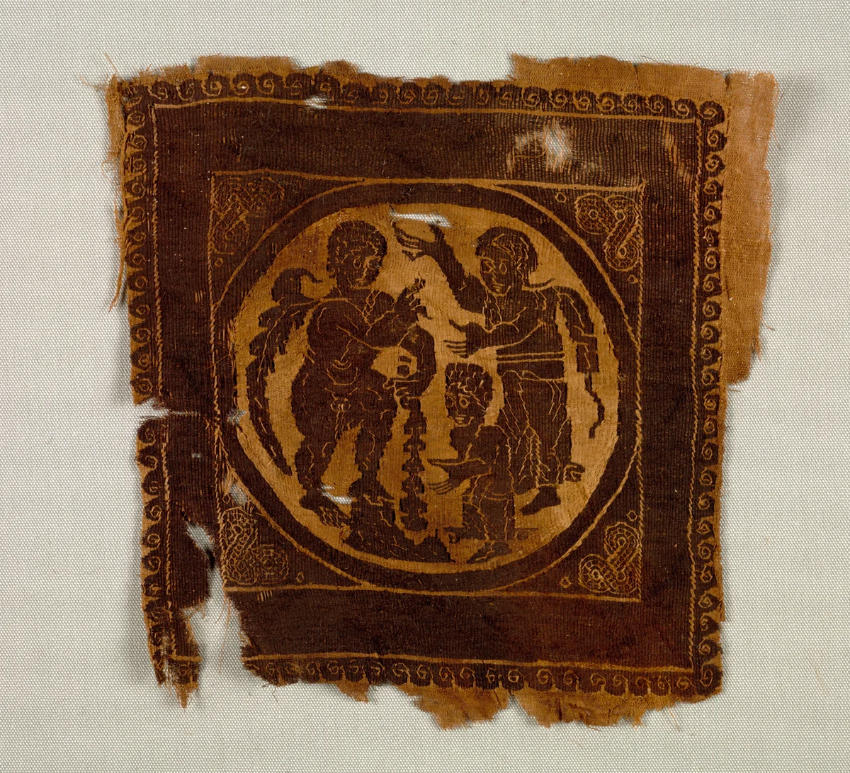 Ornamental Square from a Tunic by Unknown, textile, 400-499