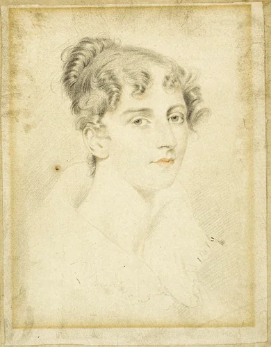 Portrait of Ann Denman Flaxman by George Henry Harlow, drawing, 1789-1830