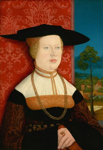 Margarethe Vöhlin [obverse] by Bernhard Strigel, painting, 1527
