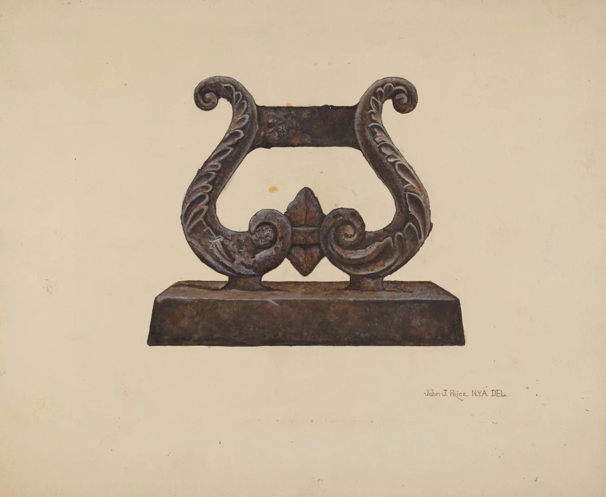 Foot Scraper by John Price, index of american design, 1942