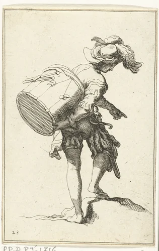 Trommelaar by Frederick Bloemaert, print, 1635-1669