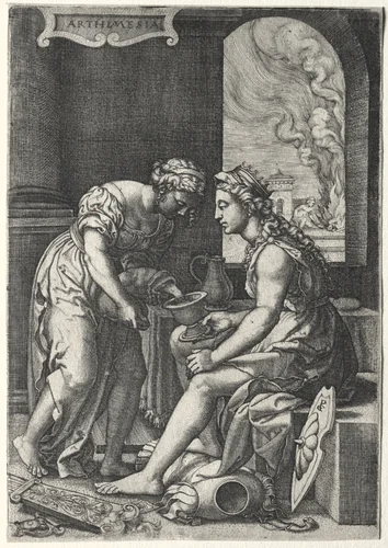 Artemisia by Georg Pencz, print, 1534-1544