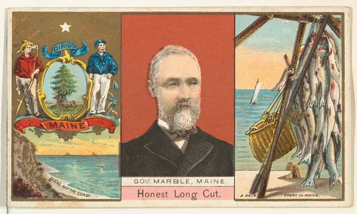 Governor Marble, Maine, from "Governors, Arms, Etc." series (N133-1), issued by Duke Sons & Co. by W. Duke, Sons & Co., print, 1885-1892