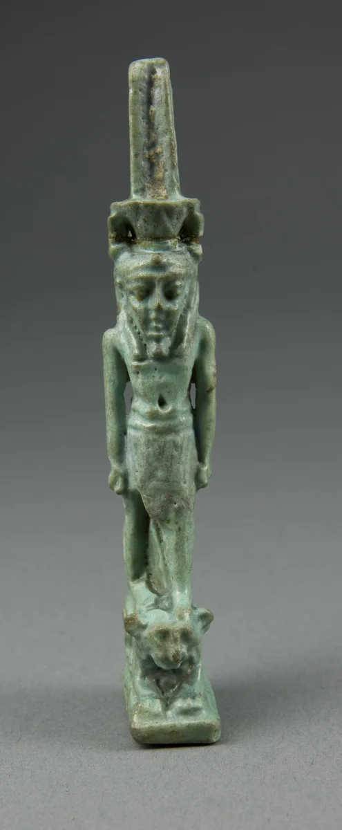 Amulet of the God Nefertem by Egyptian, metalwork, -1070--656