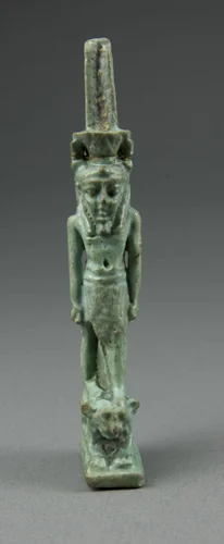 Amulet of the God Nefertem by Egyptian, metalwork, -1070--656