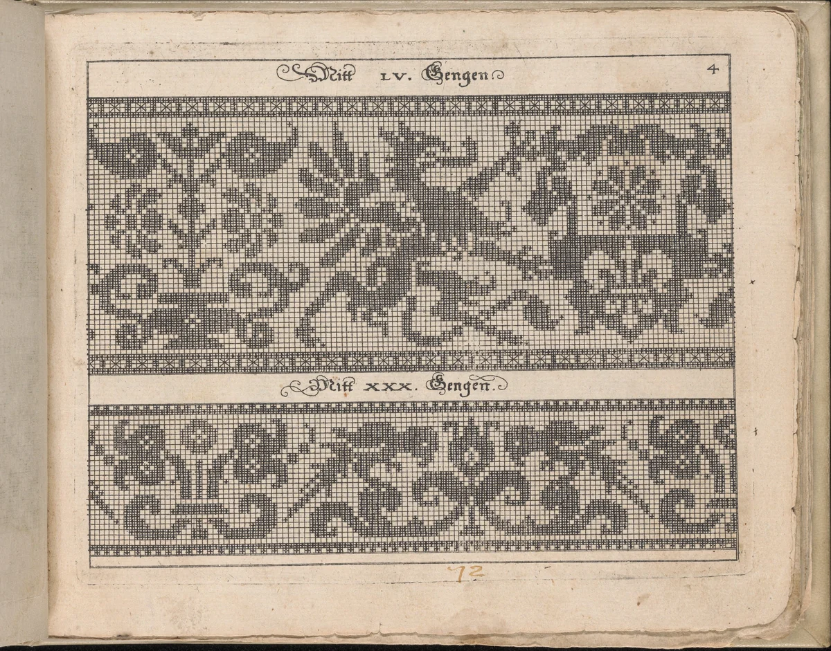 Schön Neues Modelbuch (Page 9 recto) by Johann Sibmacher, book, 1597