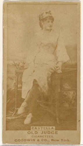 Castella, from the Actors and Actresses series (N171) for Old Judge Cigarettes by Goodwin & Company, photograph, 1886-1890