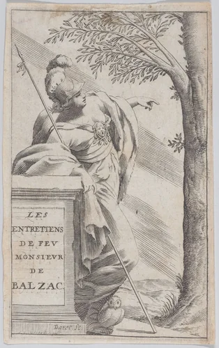 Frontispiece, from "Interviews with the Late Mr. Balzac" (Les Entretiens de Feu Monsieur de Balzac) by Pierre Daret, print, 1660