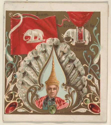 Siam, from the International Cards series (N238), issued by Kinney Bros. by Kinney Brothers Tobacco Company, print, 1888