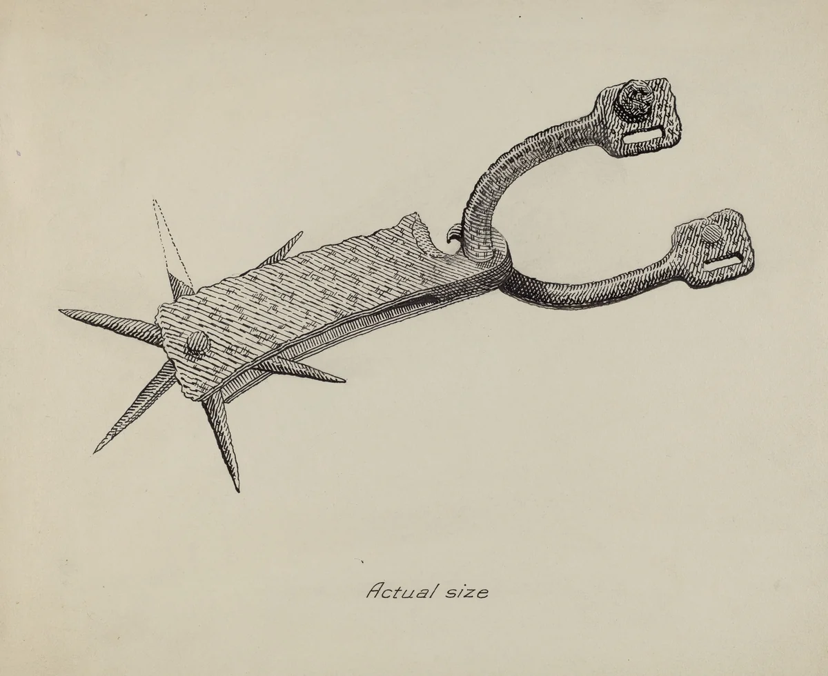 Spur by Gerald Transpota, index of american design, 1935-1942