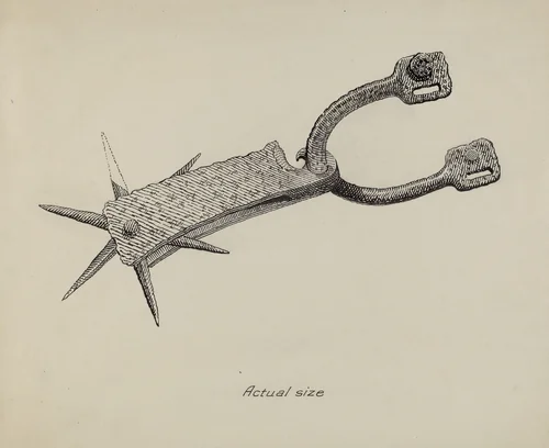 Spur by Gerald Transpota, index of american design, 1935-1942