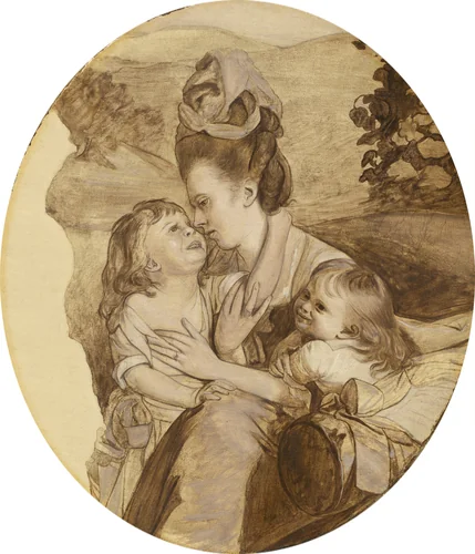 Sketch for The Copley Family by John Singleton Copley, painting, 1776