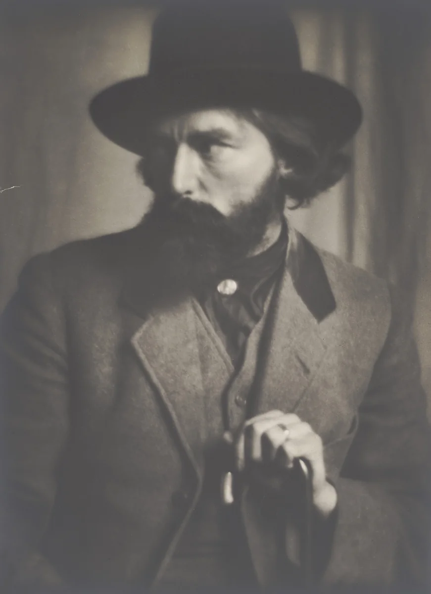 Portrait of Augustus John by Alvin Langdon Coburn, photograph, 1914