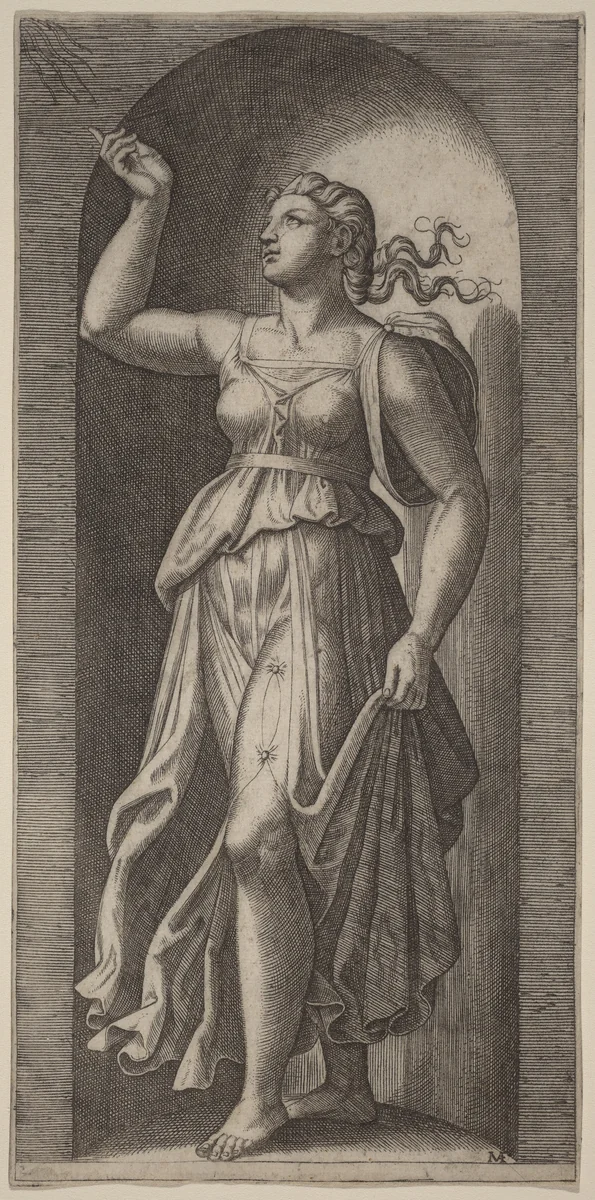 Faith by Marcantonio Raimondi, print, 1510-1527