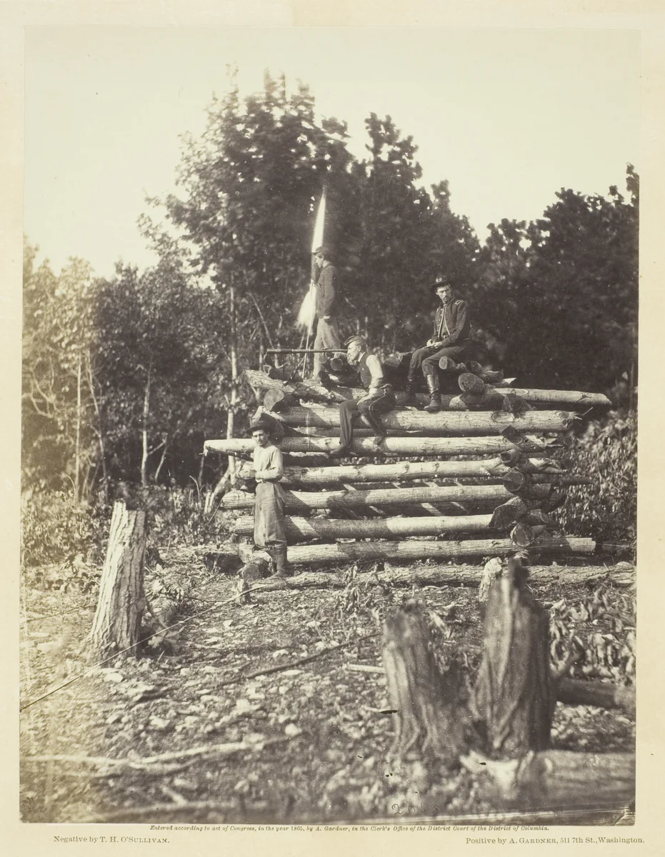 Signal Tower on Elk Mountain, Maryland by Timothy O'Sullivan, photograph, 1862