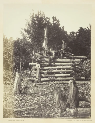 Signal Tower on Elk Mountain, Maryland by Timothy O'Sullivan, photograph, 1862