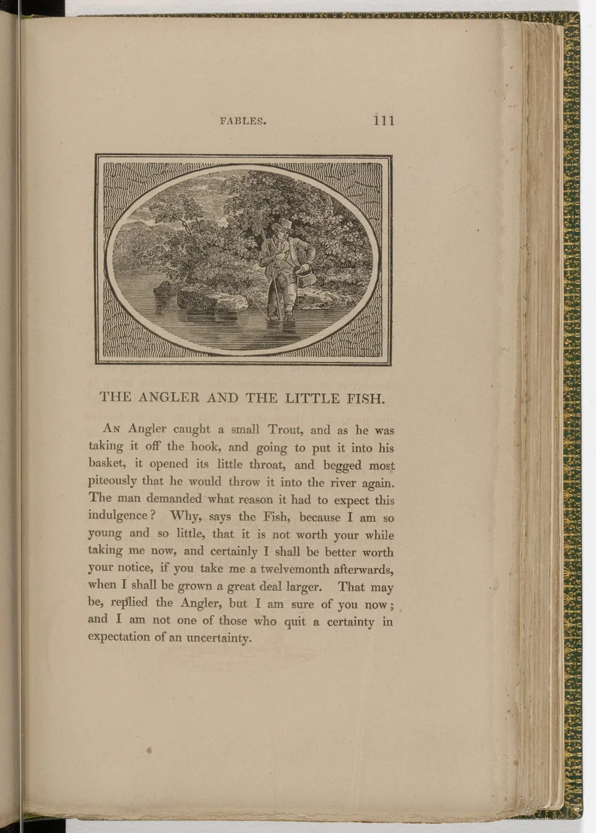 Headpiece (page 111) from The Fables of Aesop by Thomas Bewick, illustrated book, 1818