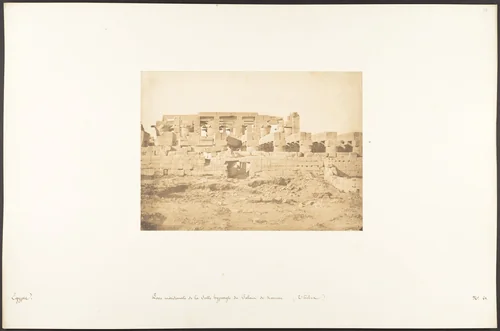 Porte méridionale de la Salle Hypostyle du Palais de Karnac (Thèbes) by Maxime Du Camp, photograph, 1849-1850