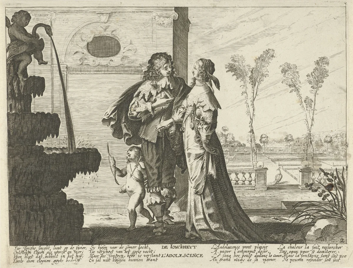 De jeugd by Jan Christoffel Jegher, print, 1643-1666