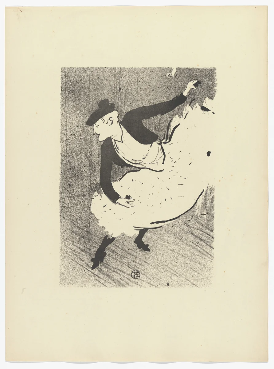 Edmée Lescot from Le Café Concert by Henri de Toulouse-Lautrec, illustrated book, 1893