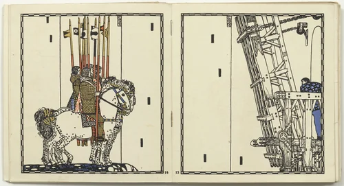 Untitled from Die Nibelungen (The Nibelungs) by Carl Otto Czeschka, illustrated book, 1920