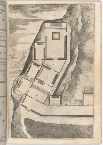 Plan of the Rooms and Church of the Sacred Monastery (Pianta di parte della loggia e del sacro eremo) [plate K] by Jacopo Ligozzi
Domenico Falcini
Lino Moroni, print, 1612