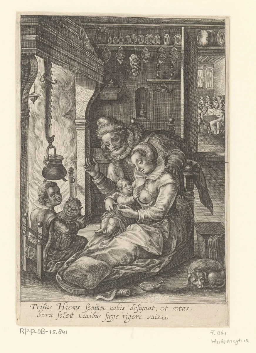 Winter by Magdalena van de Passe, print, 1617-1634