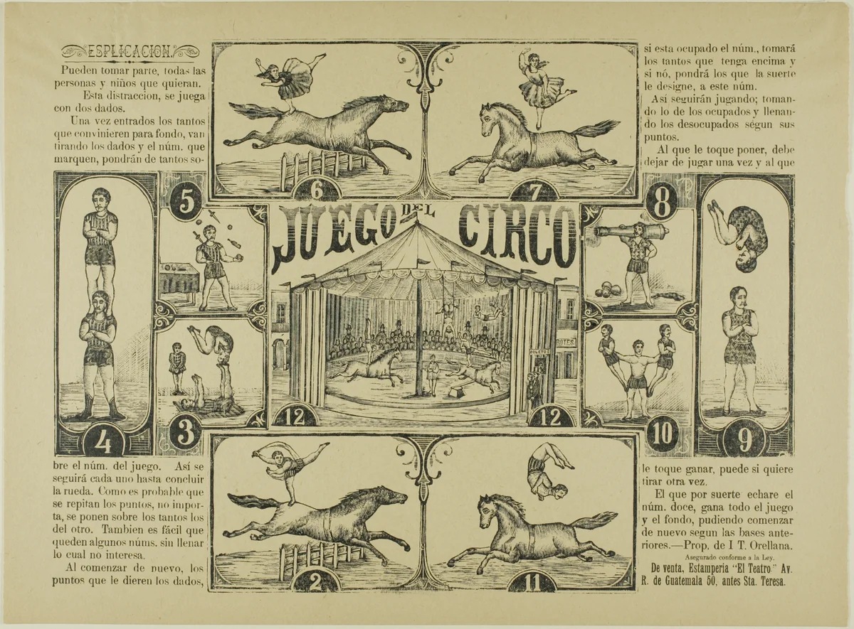 Circus Game by Manuel Manilla, print, 1873-1910