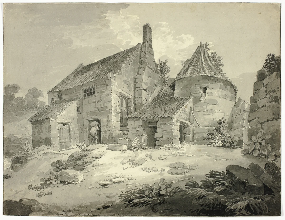 A Mill at Berwick Upon Tweed by William Alexander or Edward Dayes, drawing, 1783-1820