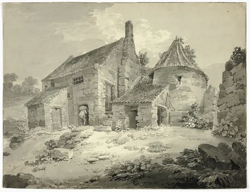 A Mill at Berwick Upon Tweed by William Alexander or Edward Dayes, drawing, 1783-1820