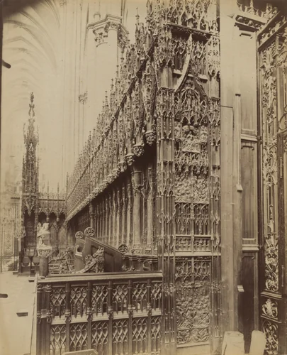 Amiens (stalles) by Eugène Atget, photograph, 1900