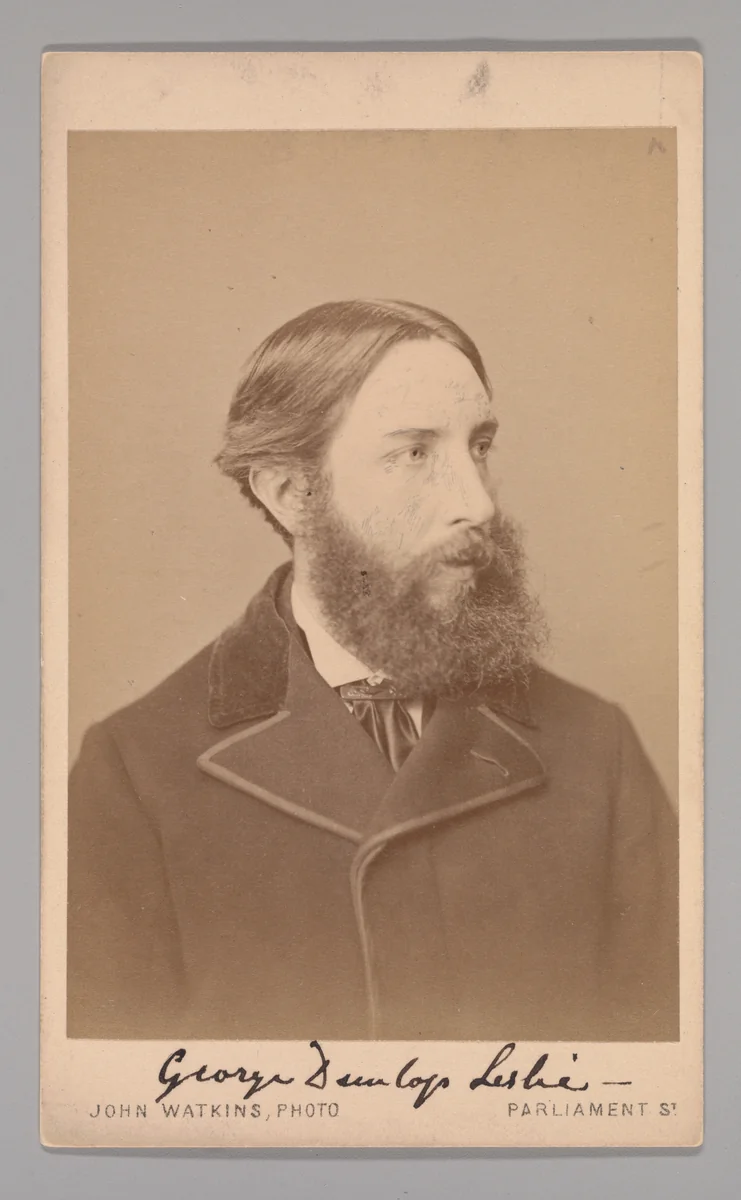 [George Dunlop Leslie] by John and Charles Watkins, photograph, 1860-1869