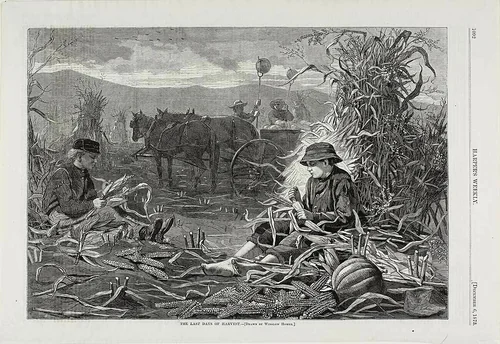 The Last Days of Harvest by Winslow Homer, print, 1873