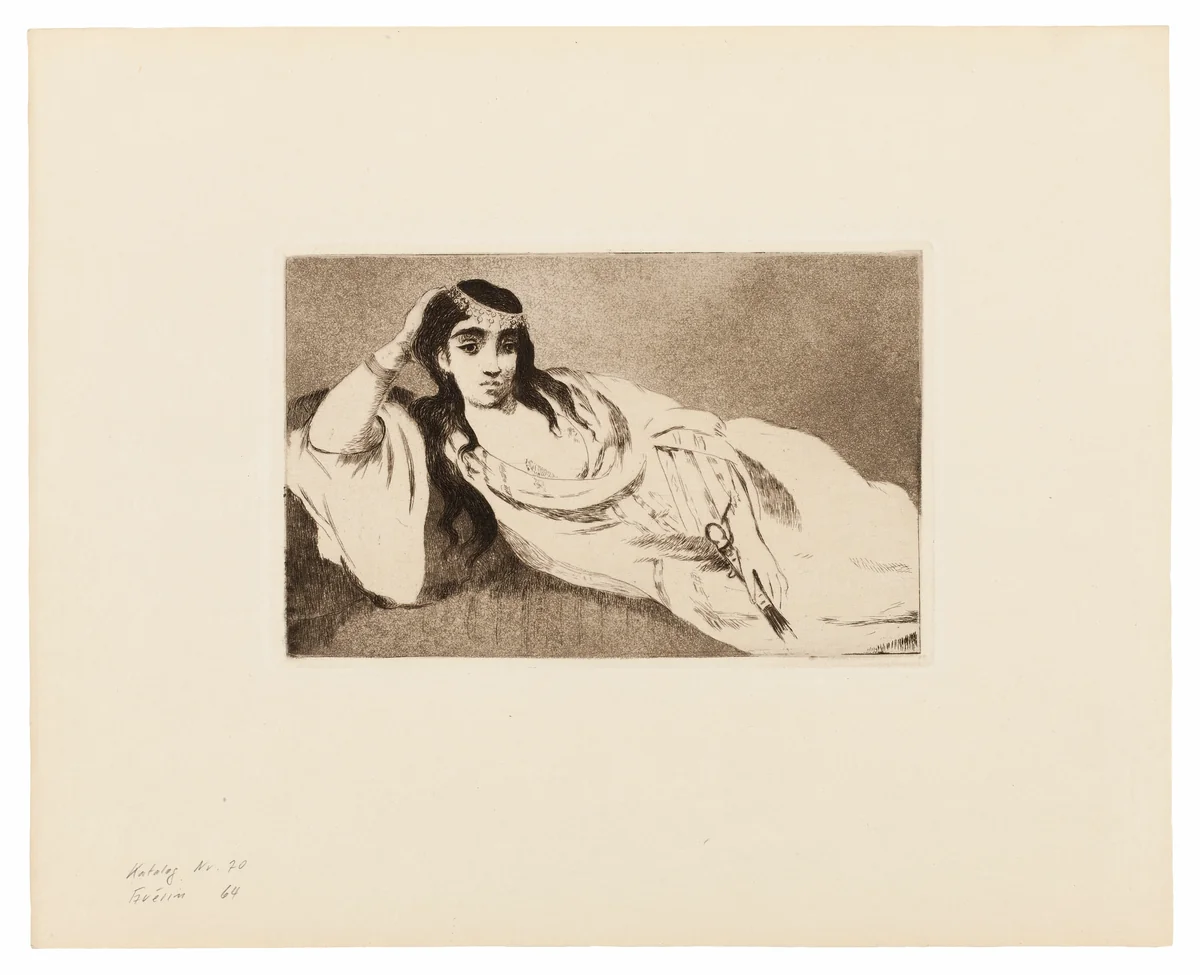 Odalisque by Édouard Manet, print, 1868