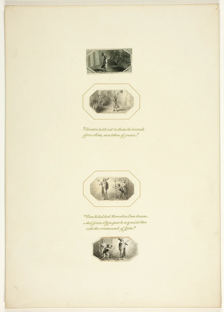 Plate from Telemachus by Thomas Stothard, print, 1793-1803