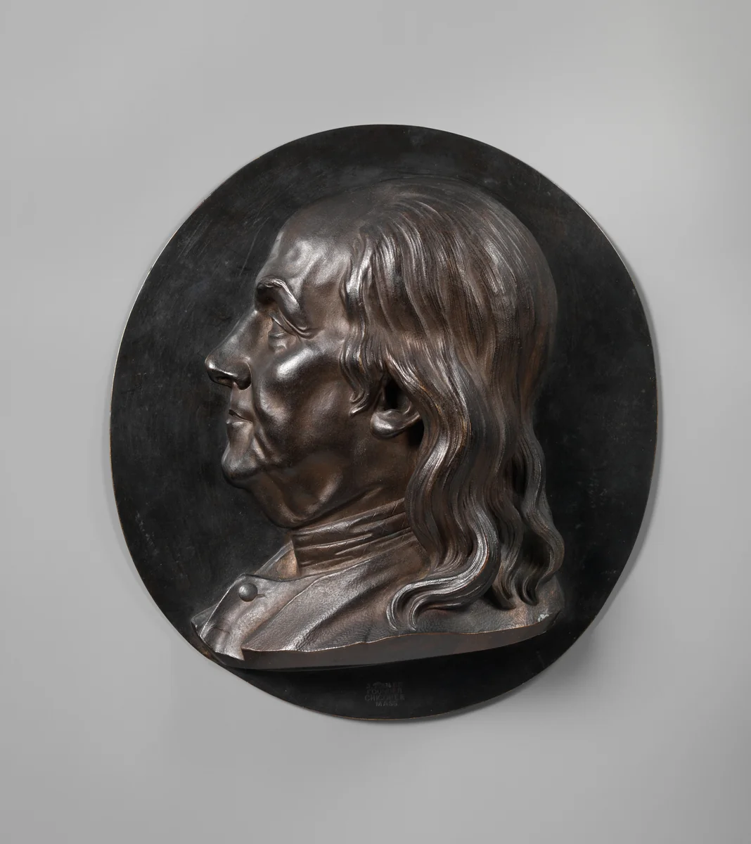 Benjamin Franklin by Henry Kirke Brown, artwork, 1852