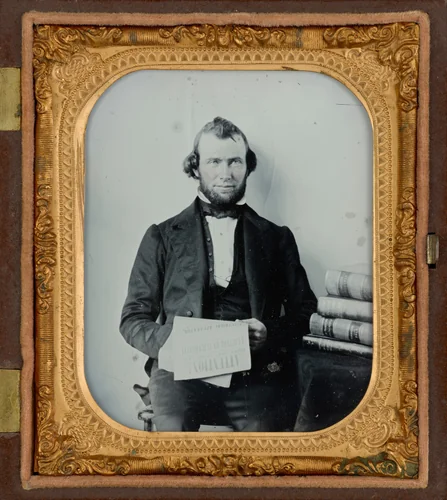 Portrait of an Electricity Lecturer by American 19th Century, photograph, 1860-1869