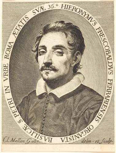 Girolamo Frescobaldi by Claude Mellan, print, 1619