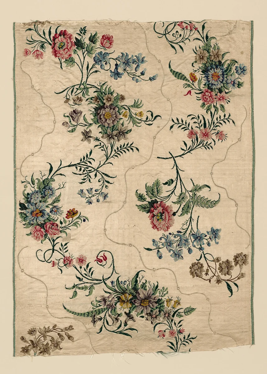 Panel by England, Spitalfields, textile, 1750-1759