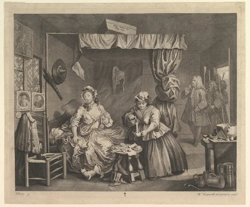 A Harlot's Progress, Plate 3 by William Hogarth, print, 1732