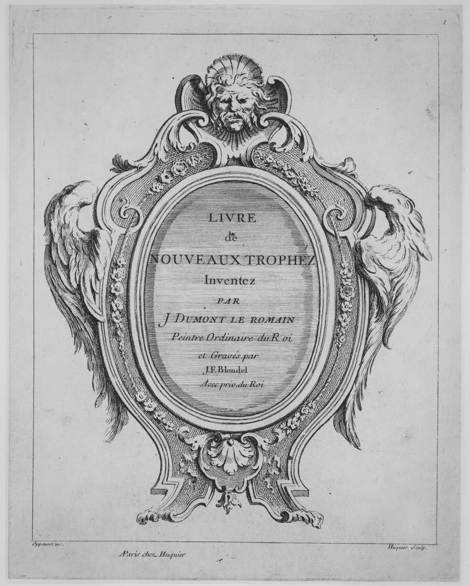 Book of New Trophies by Jacques Dumont, book, 1720-1774