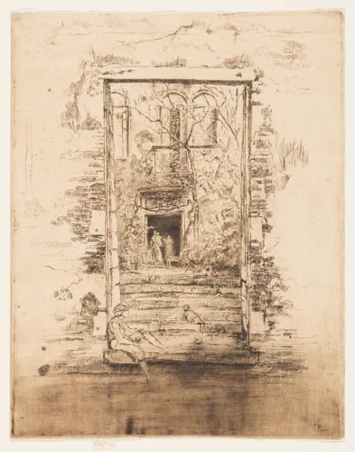 The Garden by James McNeill Whistler, print, 1879-1880