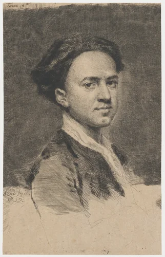 Self-Portrait by Arthur Pond, print, 1739